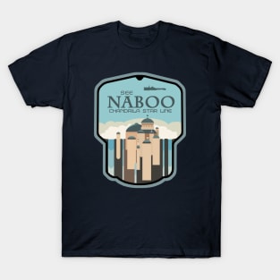 Naboo - Chandrila Star Line Travel Poster T-Shirt T-Shirt